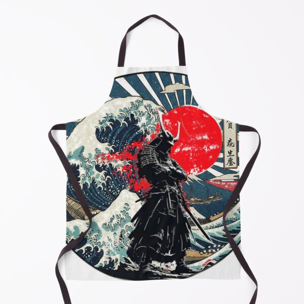 Item preview, The Wave, Samurai Warrior Japanese graphic artwork Tee designed and sold by Lunevalleyart.