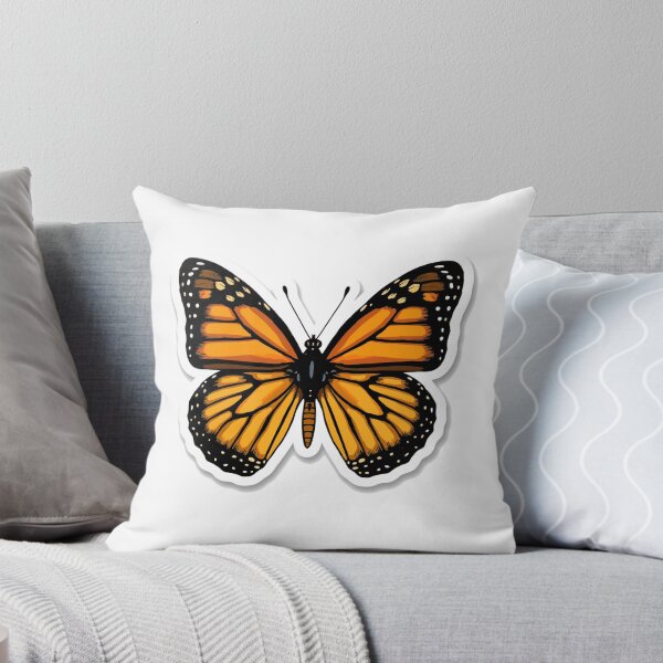 Item preview, Monarch Butterfly Sticker – Vibrant Orange & Black Insect Art | Nature Lover Gift designed and sold by ClickToSticker.
