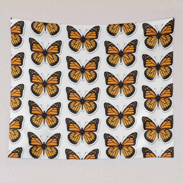 Item preview, Monarch Butterfly Sticker – Vibrant Orange & Black Insect Art | Nature Lover Gift designed and sold by ClickToSticker.