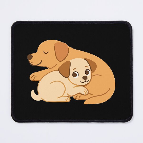 Item preview, Cute dogs cuddling: Small & large dog designed and sold by Pineapple-Tree.