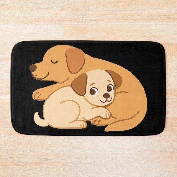 Item preview, Cute dogs cuddling: Small & large dog designed and sold by Pineapple-Tree.