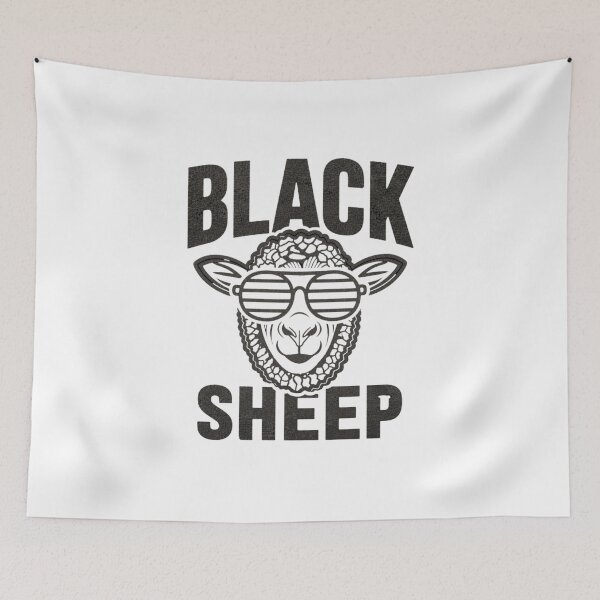 Item preview, Black Sheep – Cool Rebel Sheep with Sunglasses | Outsider Streetwear Design designed and sold by EichStore.