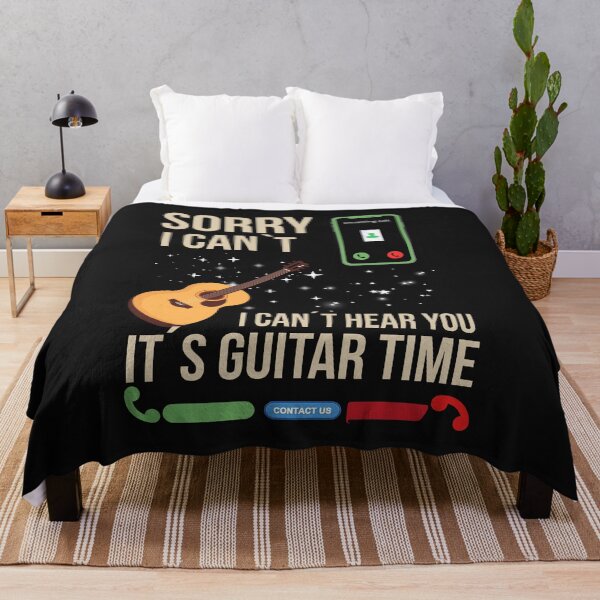 Item preview, Sorry I Can’t Hear You It’s Guitar Time Funny Music Design designed and sold by Joyful-Pixel.
