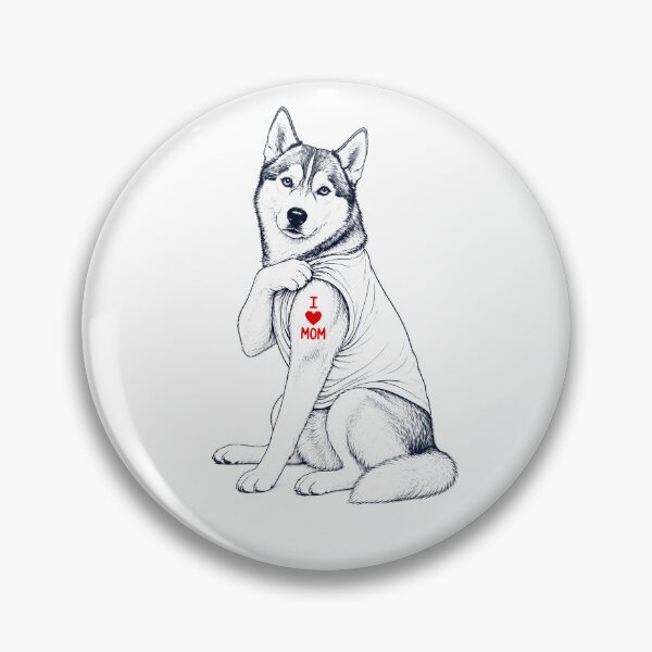 Item preview, Vintage Siberian Husky Mom Tattoo Dog Lover designed and sold by TerryConnells.