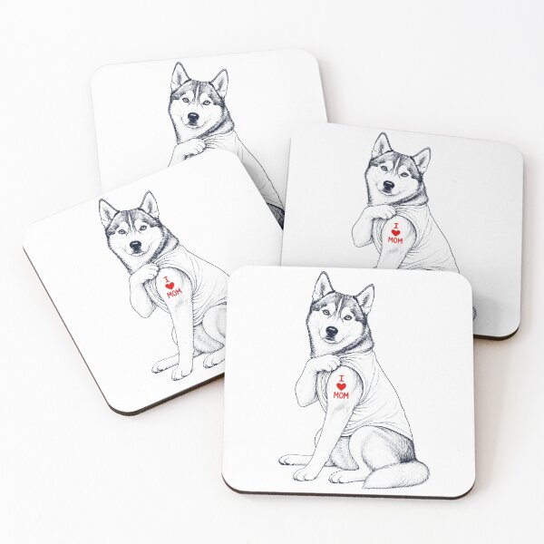 Item preview, Vintage Siberian Husky Mom Tattoo Dog Lover designed and sold by TerryConnells.