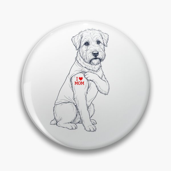 Artikelvorschau, Vintage Soft Coated Wheaten Terrier Mama Tattoo Hundeliebhaber entworfen und verkauft von TerryConnells.