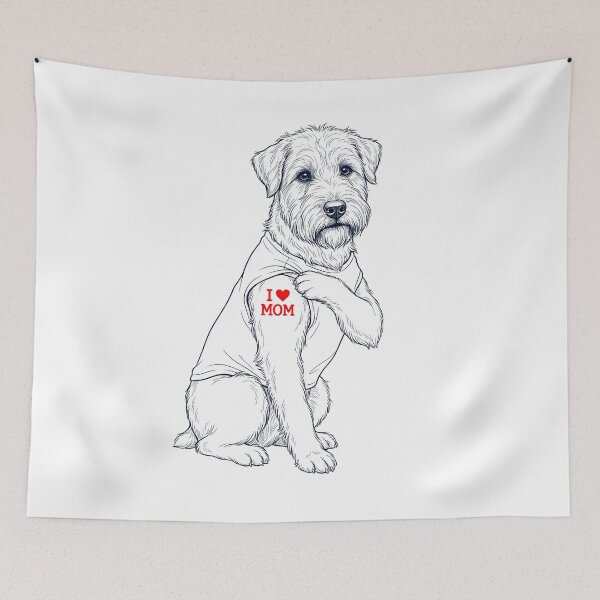 Artikelvorschau, Vintage Soft Coated Wheaten Terrier Mama Tattoo Hundeliebhaber entworfen und verkauft von TerryConnells.