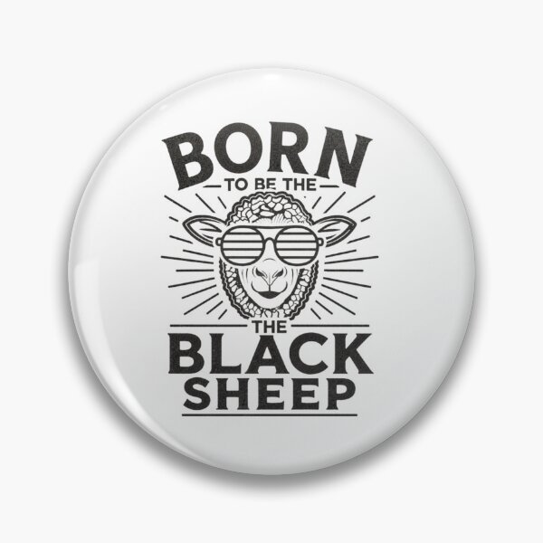 Item preview, Born to Be the Black Sheep – Rebel Sheep with Sunglasses | Outsider Quote Design designed and sold by EichStore.