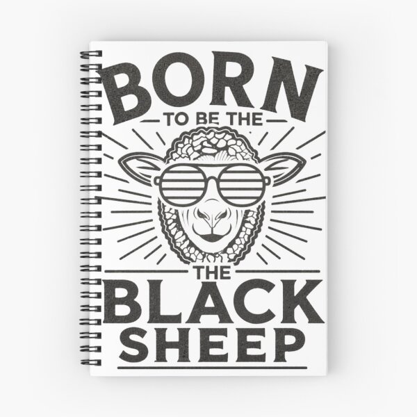 Item preview, Born to Be the Black Sheep – Rebel Sheep with Sunglasses | Outsider Quote Design designed and sold by EichStore.