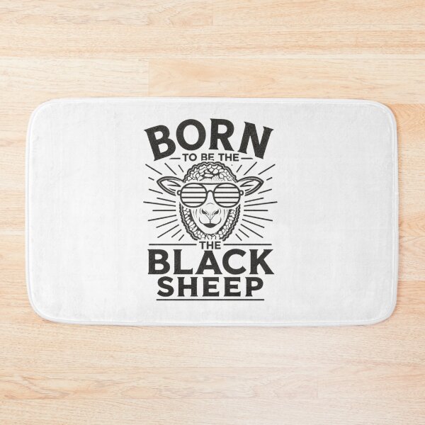 Item preview, Born to Be the Black Sheep – Rebel Sheep with Sunglasses | Outsider Quote Design designed and sold by EichStore.