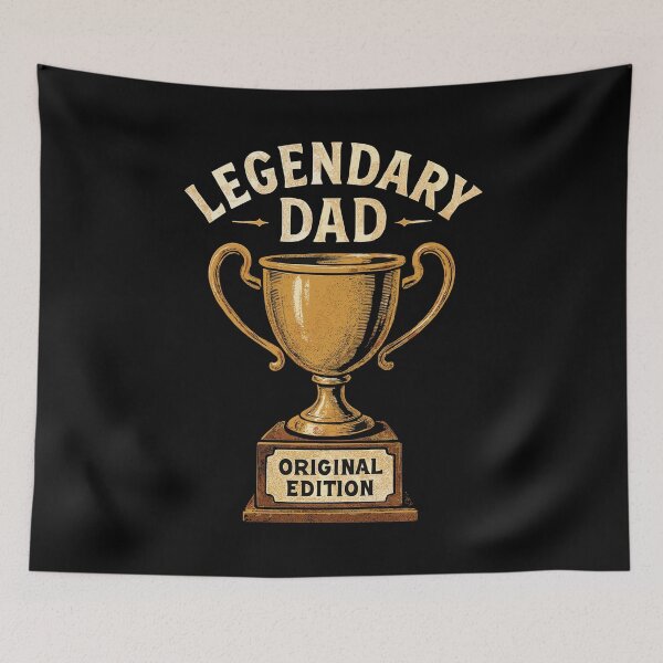 Item preview, Legendary Dad – Retro Trophy Original Edition designed and sold by Pineapple-Tree.