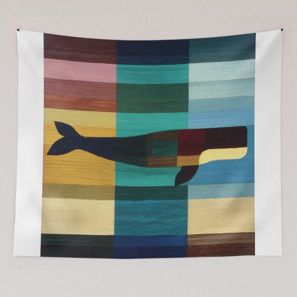 Item preview, Geometric Whale at Sea designed and sold by lautir.