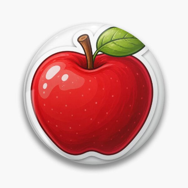 Item preview, Cute Red Apple Fruit Sticker Glossy Aesthetic Design designed and sold by Ishratparween11.