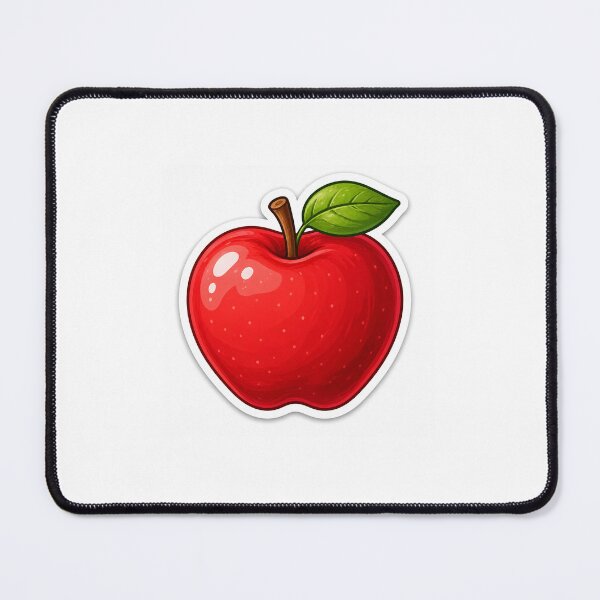 Item preview, Cute Red Apple Fruit Sticker Glossy Aesthetic Design designed and sold by Ishratparween11.