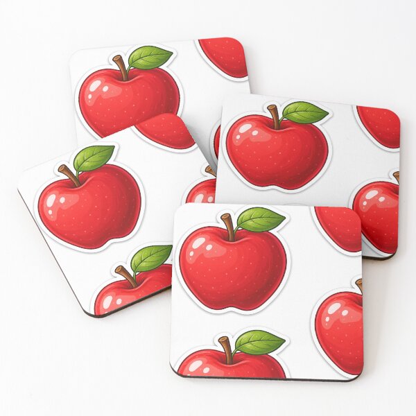 Item preview, Cute Red Apple Fruit Sticker Glossy Aesthetic Design designed and sold by Ishratparween11.