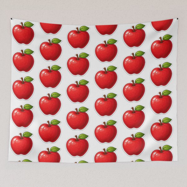 Item preview, Cute Red Apple Fruit Sticker Glossy Aesthetic Design designed and sold by Ishratparween11.