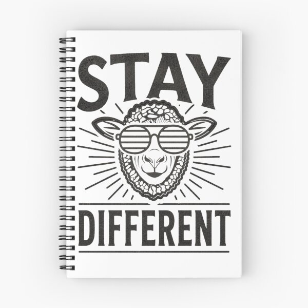 Item preview, Stay Different – Cool Black Sheep with Sunglasses | Motivational Outsider Design designed and sold by EichStore.