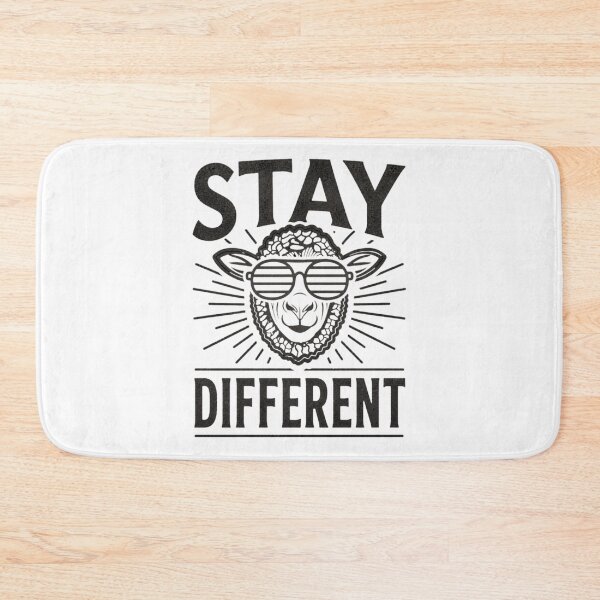 Item preview, Stay Different – Cool Black Sheep with Sunglasses | Motivational Outsider Design designed and sold by EichStore.