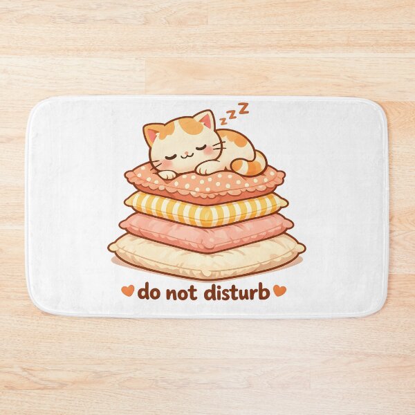 Item preview, "Do Not Disturb" | Cozy Sleeping Cat & Self-Care Aesthetic Art designed and sold by Naviora.