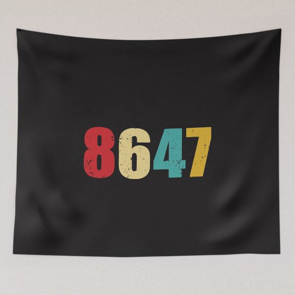 Item preview, Retro Vintage 8647 Number Aesthetic Streetwear Graphic designed and sold by kiralynstration.