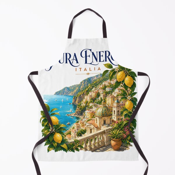 Item preview, Pura Energia Italia Amalfi Coast Lemon Poster designed and sold by Puraenergia Stickers.