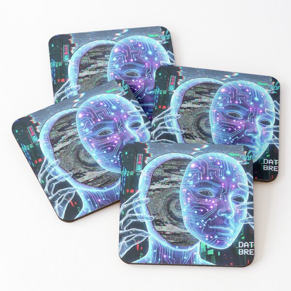 Item preview, Identity Theft Digital Mask Data Breach Glitch designed and sold by TheCalmEdit.