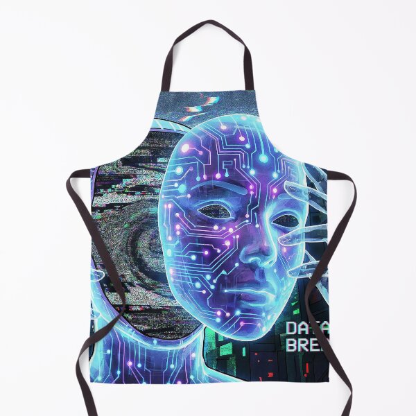 Item preview, Identity Theft Digital Mask Data Breach Glitch designed and sold by TheCalmEdit.