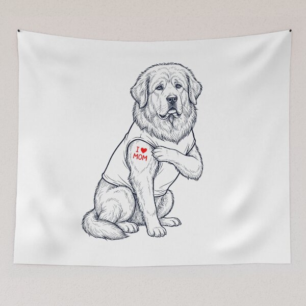 Item preview, Vintage Tibetan Mastiff Mom Tattoo Dog Lover designed and sold by TerryConnells.