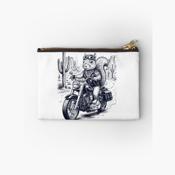 Item preview, Vintage Squirrel Riding Motorbike Moto Western Cowboy Animal Lover designed and sold by DoodleTortle.