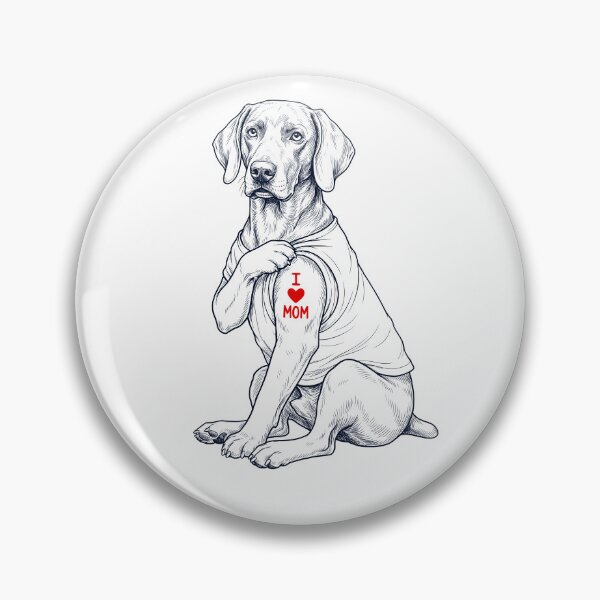 Item preview, Vintage Weimaraner Mom Tattoo Dog Lover designed and sold by TerryConnells.