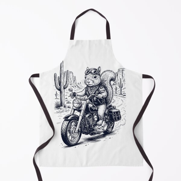Item preview, Vintage Squirrel Riding Motorbike Moto Western Cowboy Animal Lover designed and sold by DoodleTortle.