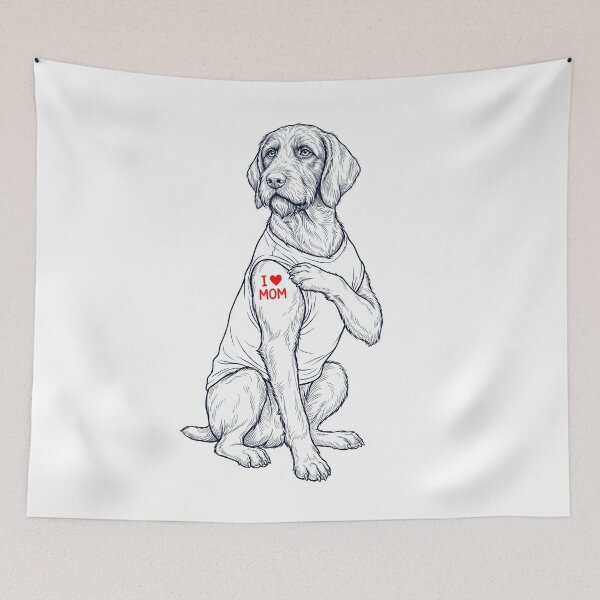 Item preview, Vintage Wirehaired Pointing Griffon Mom Tattoo Dog Lover designed and sold by TerryConnells.