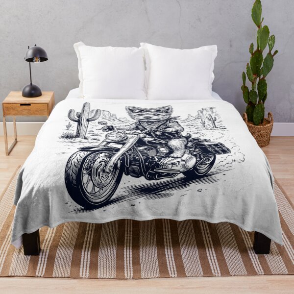 Item preview, Vintage Yorkshire Terrier Riding Motorbike Moto Western Cowboy Dog Lover designed and sold by DoodleTortle.