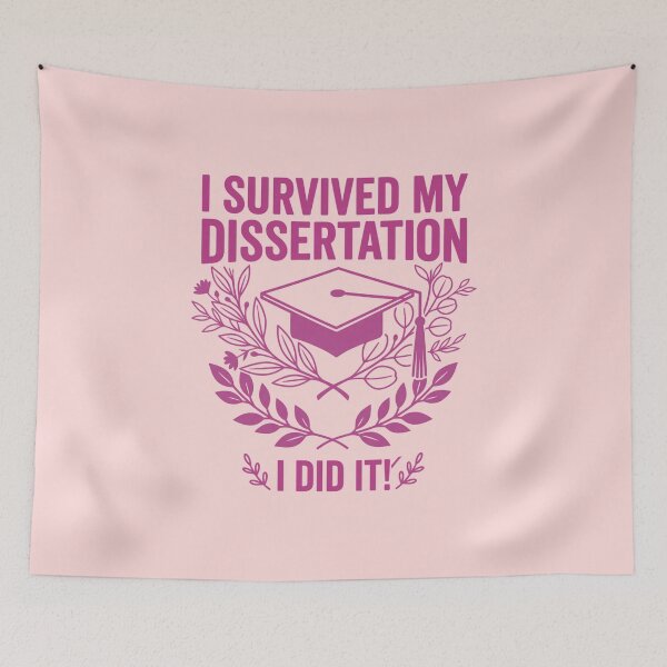 Item preview, Academic Achievement Celebration Gift Dissertation Defended Design for Graduates Modern Botanical Style designed and sold by Im-Ara.