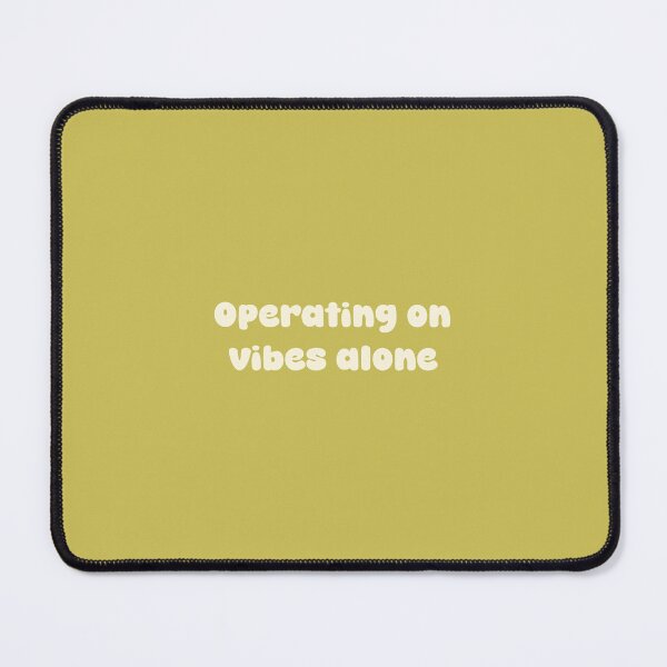 Item preview, Operating on Vibes Alone — Funky Retro Green Quote Print | Millennial Humor Gift for Her designed and sold by Just Vibing Co.