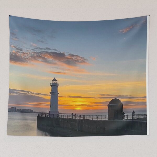 Item preview, Sunset at Newhaven Lighthouse, Edinburgh Scotland designed and sold by Trevor and Photos.
