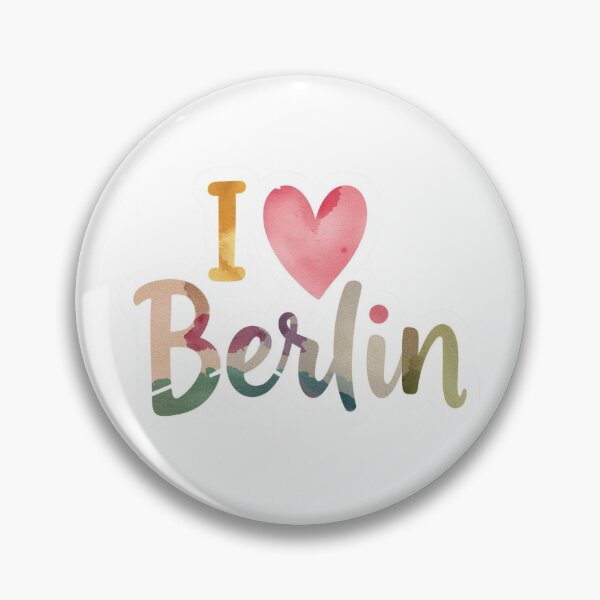 Item preview, I Love Berlin Rainbow Text  designed and sold by PamLeeDesign.