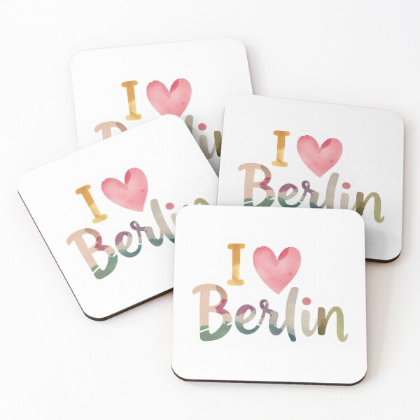 Item preview, Me encanta Berlín (Texto arcoíris) designed and sold by PamLeeDesign.