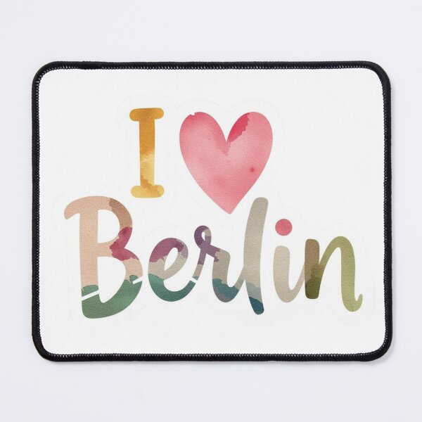 Item preview, I Love Berlin Rainbow Text designed and sold by PamLeeDesign.