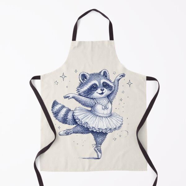 Item preview, Cute Ballet Raccoon Dancing Illustration designed and sold by GogaVibeRe.