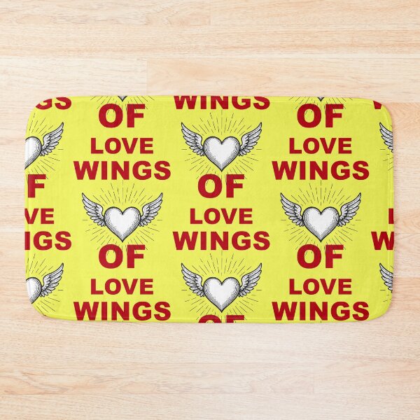 Item preview, Wings of Love Heart Motif in Red and White designed and sold by Mauswohn.