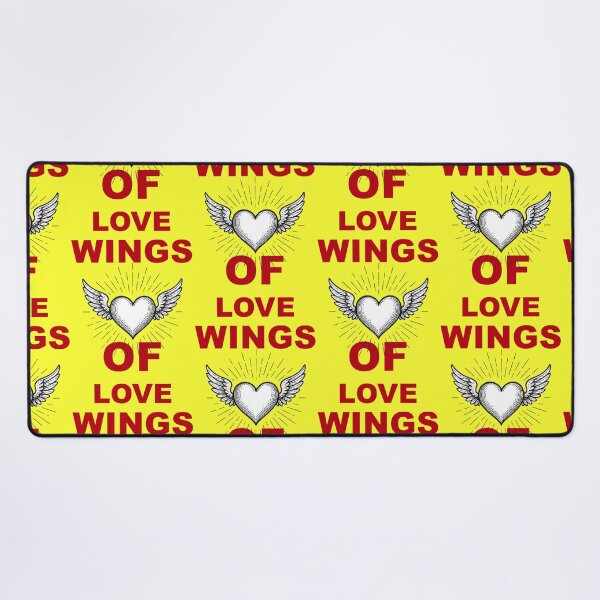 Item preview, Wings of Love Heart Motif in Red and White designed and sold by Mauswohn.