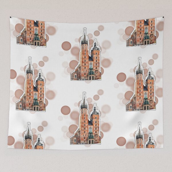 Item preview, St Marys Basilica Krakow Poland Landmark Travel Design designed and sold by iamKRUK.