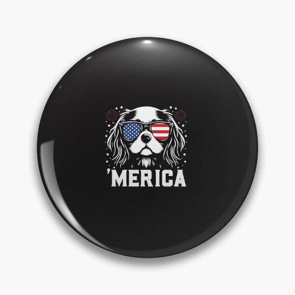 Item preview, Cavalier King Charles Spaniel Merica Funny Dog Patriotic 4th Of July Graphic designed and sold by kiralynstration.