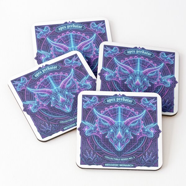 Item preview, Synth wave Dinosaur Crest designed and sold by unboxedbyJuls.