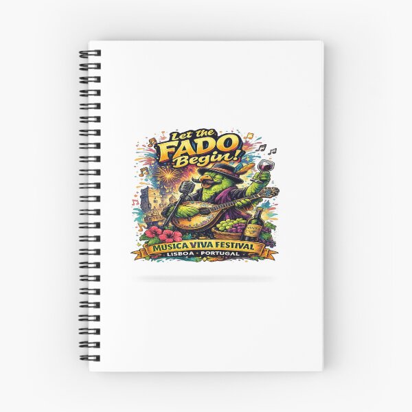 Item preview, Let The Fado Begin T-Shirt – Lisboa Portugal Music Festival Tee, Vintage Portuguese Guitar Parrot Design, Musica Viva Festival Shirt designed and sold by Sushikidsntod.