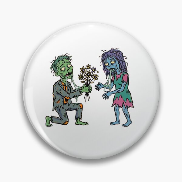 Item preview, Love Never Dies": Undead Zombie Proposal with Wildflowers designed and sold by PM.