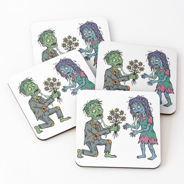 Item preview, Love Never Dies": Undead Zombie Proposal with Wildflowers designed and sold by PM.