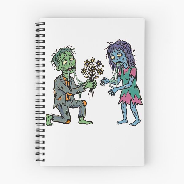 Item preview, Love Never Dies": Undead Zombie Proposal with Wildflowers designed and sold by PM.