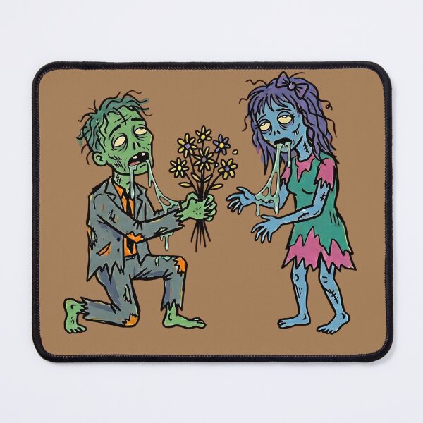 Item preview, Love Never Dies": Undead Zombie Proposal with Wildflowers designed and sold by PM.